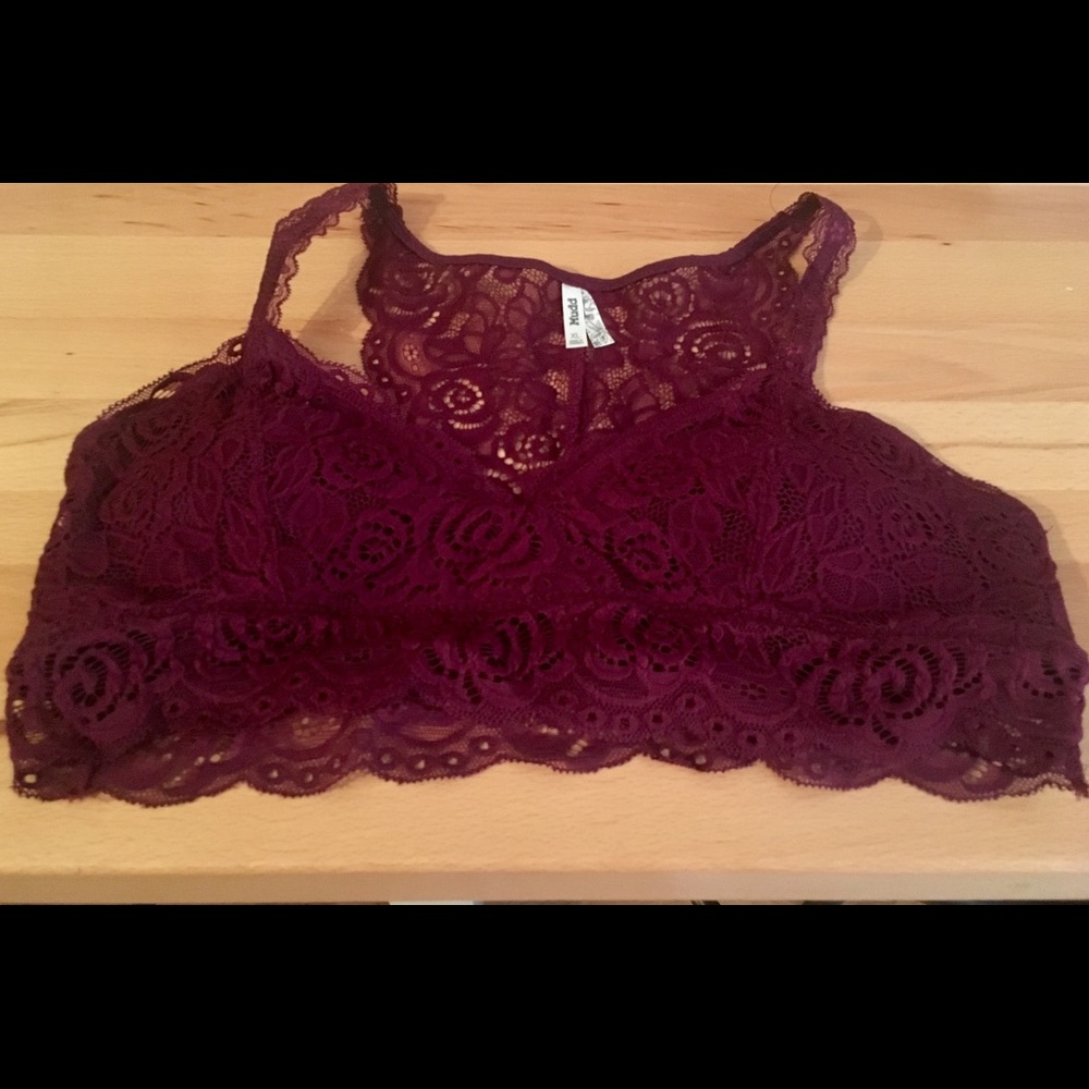 Mudd Racerback Maroon Bralette (XL)